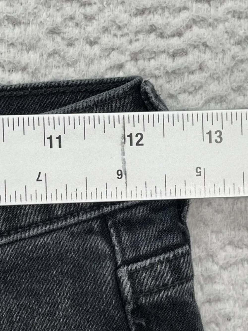 Agolde Nico‎ jeans black 24x27 high rise button crotch